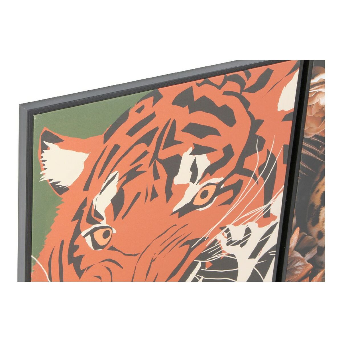 Painting DKD Home Decor S3013690 Canvas Tiger Modern (52 x 2,7 x 72 cm) (2 Units)