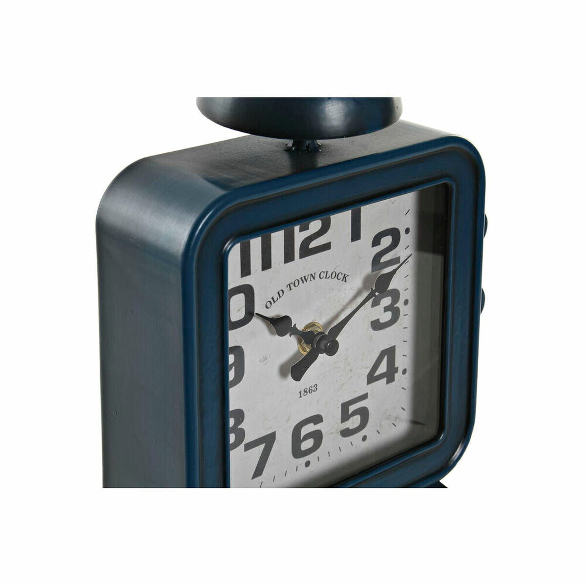 Table clock DKD Home Decor Blue Iron (19 x 8 x 28 cm)