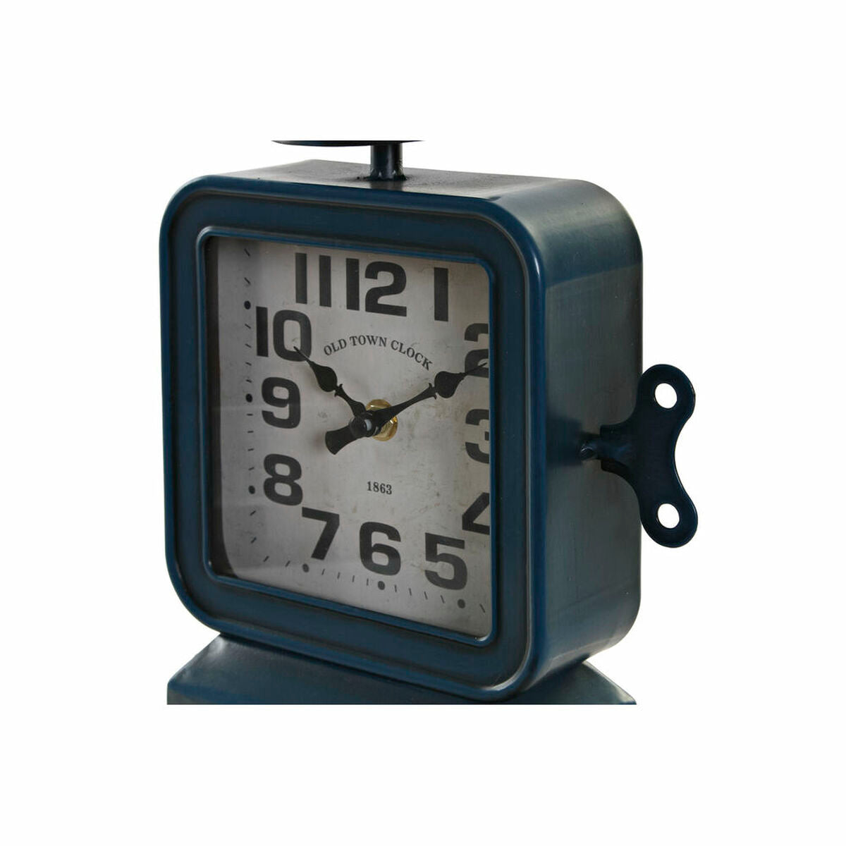 Table clock DKD Home Decor Blue Iron (19 x 8 x 28 cm)