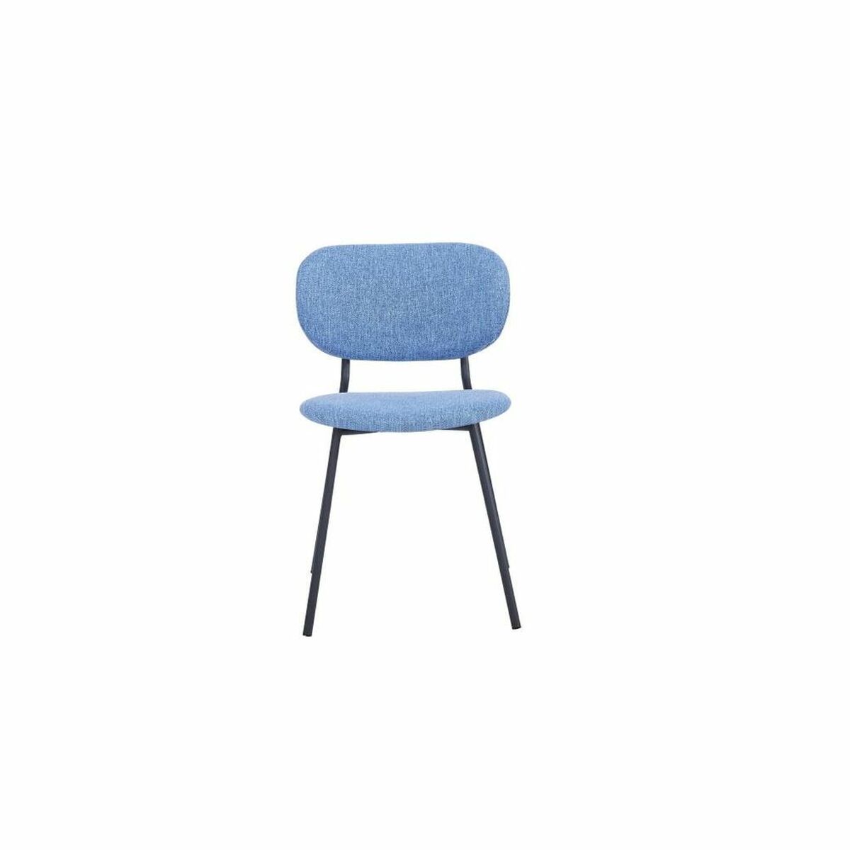 Dining Chair DKD Home Decor Blue Polyester Metal (52 x 47 x 77 cm)