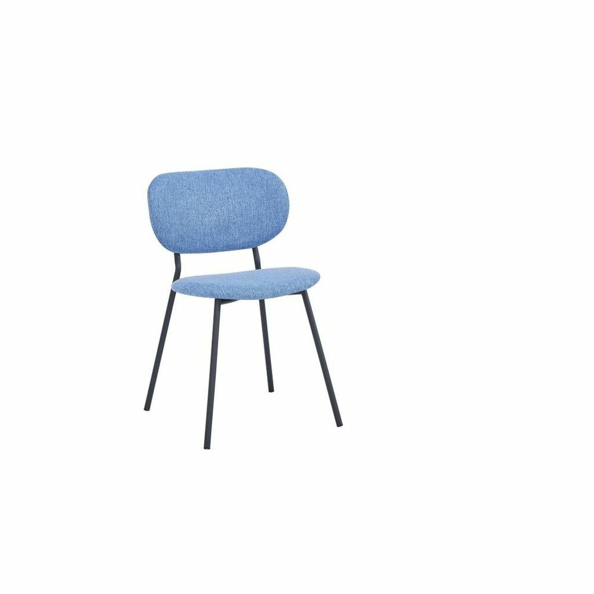 Dining Chair DKD Home Decor Blue Polyester Metal (52 x 47 x 77 cm)