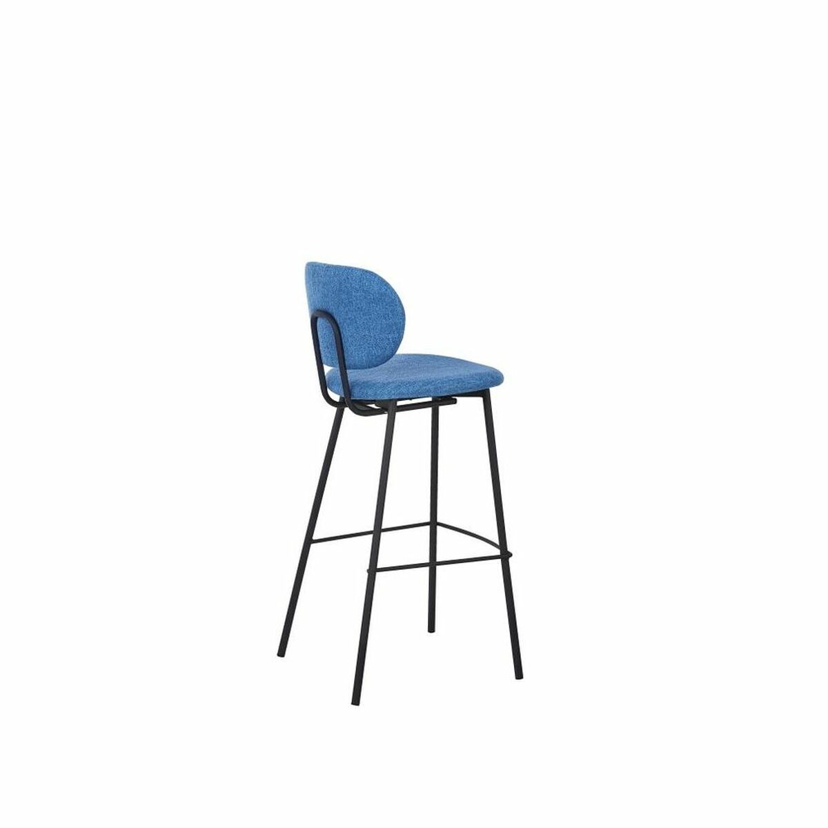 Stool DKD Home Decor Blue Polyester Metal (50 x 46 x 101 cm)