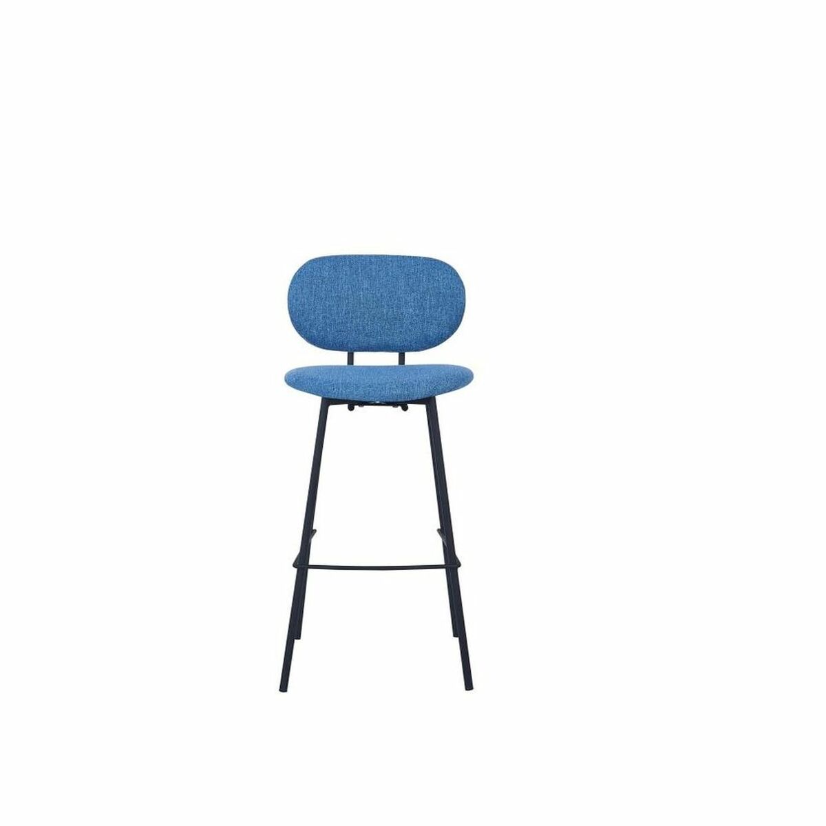 Stool DKD Home Decor Blue Polyester Metal (50 x 46 x 101 cm)