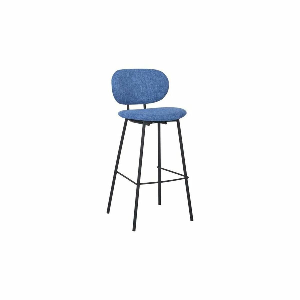 Stool DKD Home Decor Blue Polyester Metal (50 x 46 x 101 cm)