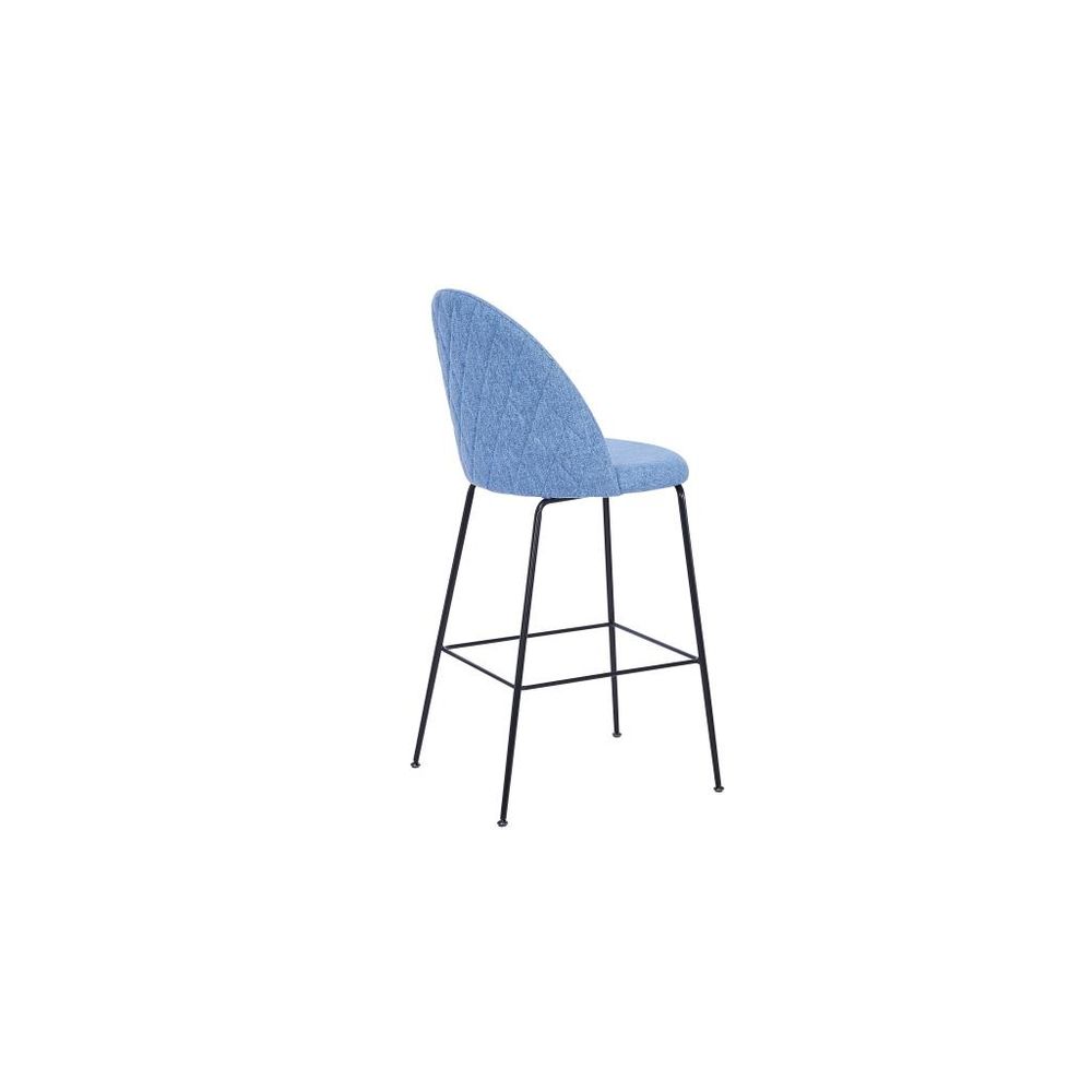 Stool DKD Home Decor Blue Polyester Metal (55 x 50 x 110 cm)