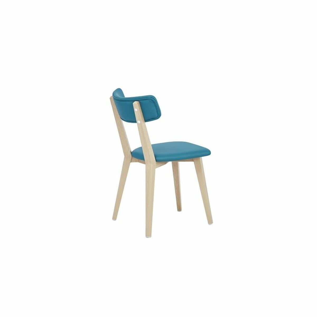 Dining Chair DKD Home Decor Blue Polyurethane Metal (51 x 46 x 76 cm)