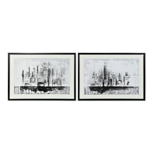 Painting DKD Home Decor New York Canvas New York (84 x 3 x 60 cm) (2 Units)