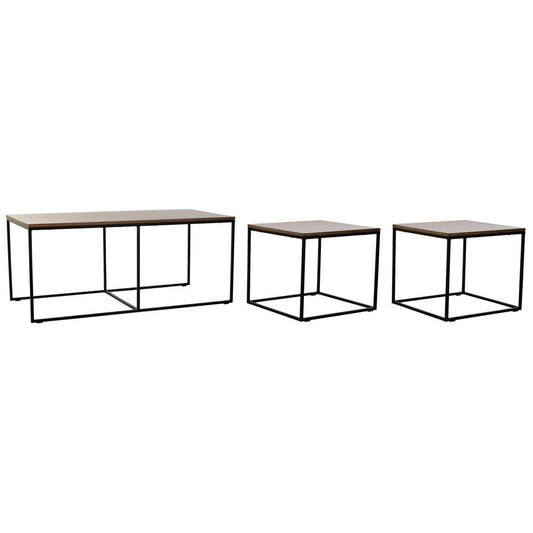 Side table DKD Home Decor Wood Metal (3 pcs) (122.5 x 61 x 53 cm) (56 x 51 x 48 cm)