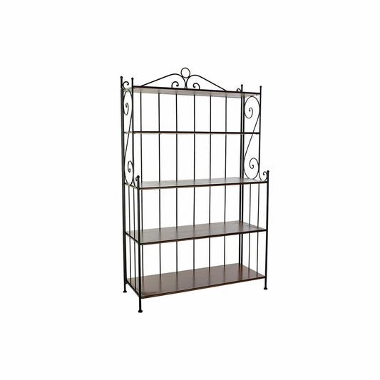 Shelves DKD Home Decor Fir Black Brown Ironwork 5 Shelves (112 x 44 x 184 cm)