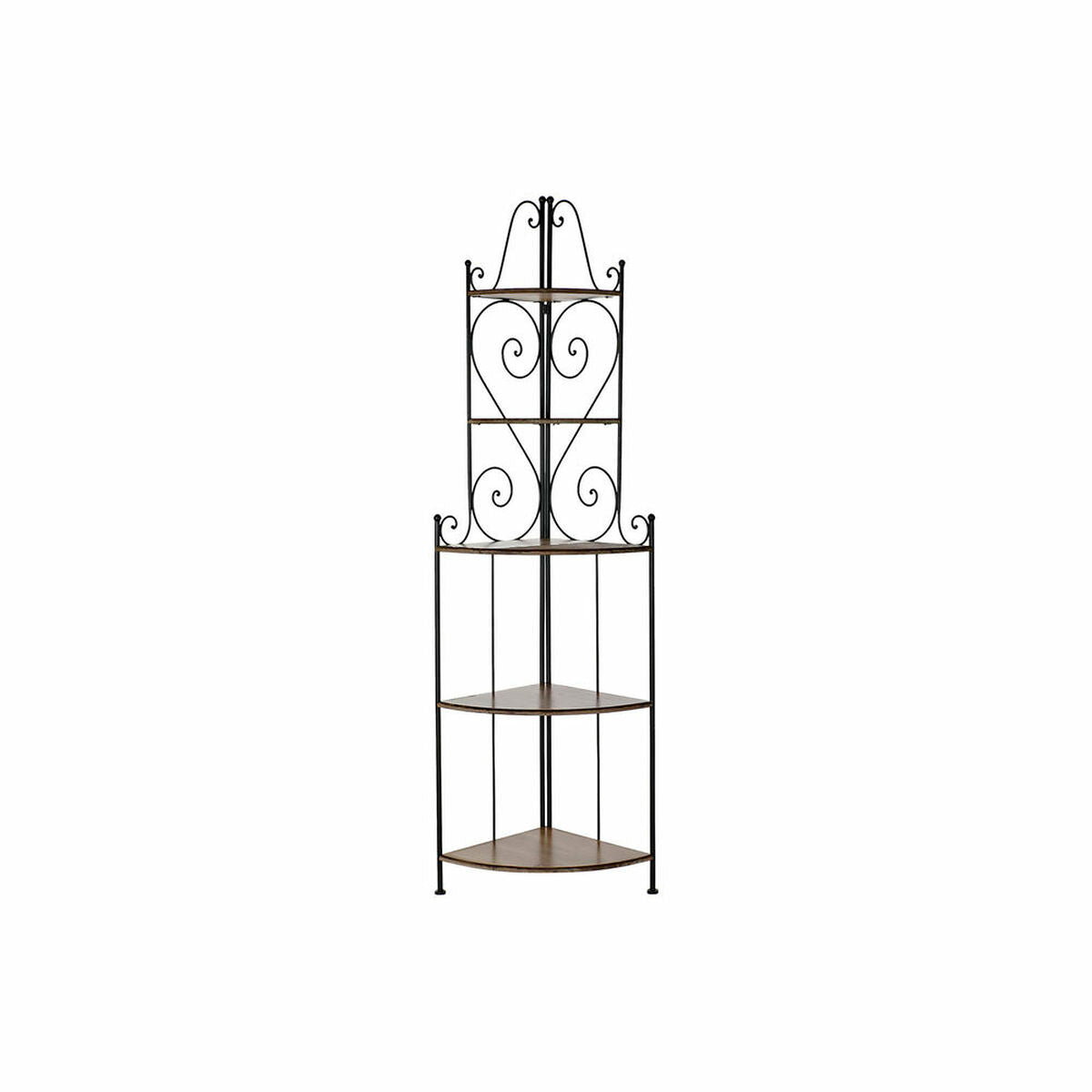 Shelves DKD Home Decor Fir Black Brown Ironwork 5 Shelves (63 x 45 x 205 cm)