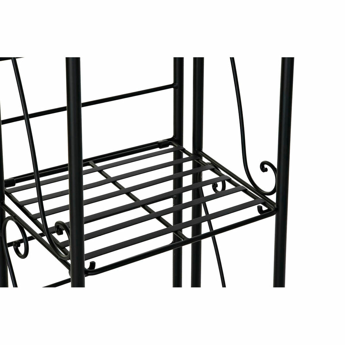 Shelves DKD Home Decor Black Ironwork 4 Shelves (28 x 22 x 148 cm)