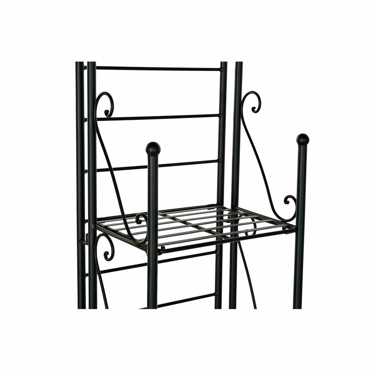 Shelves DKD Home Decor Black Ironwork 4 Shelves (28 x 22 x 148 cm)