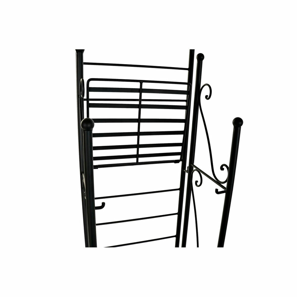 Shelves DKD Home Decor Black Ironwork 4 Shelves (28 x 22 x 148 cm)