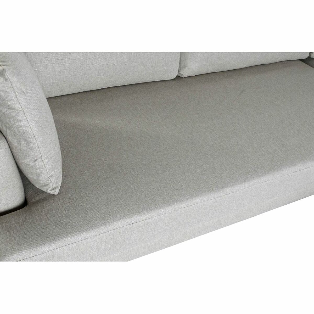 Chaise Longue Sofa DKD Home Decor Grey Polyester Metal (240 x 160 x 85 cm)