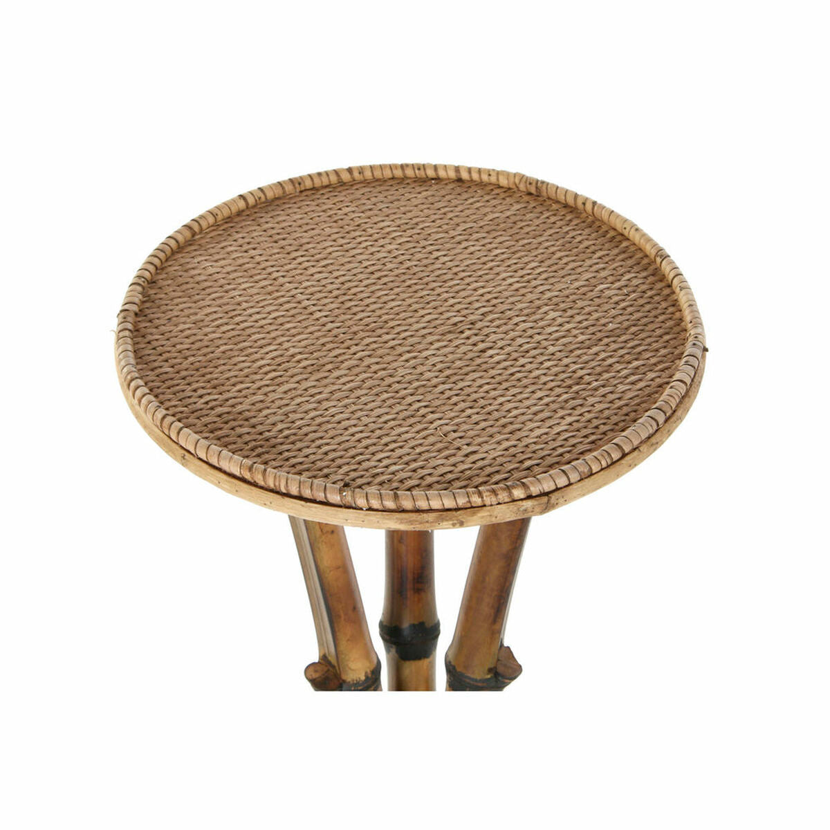 Planter DKD Home Decor Bamboo Rattan Natural (30.5 x 30.5 x 80 cm)