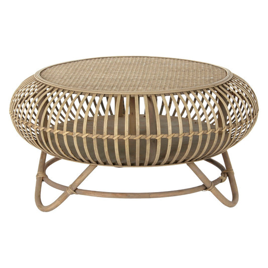 Side Table DKD Home Decor Rattan (75 x 75 x 40 cm)