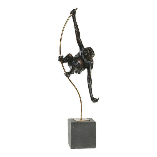 Decorative Figure DKD Home Decor Metal Resin Monkey (18 x 11 x 59 cm)