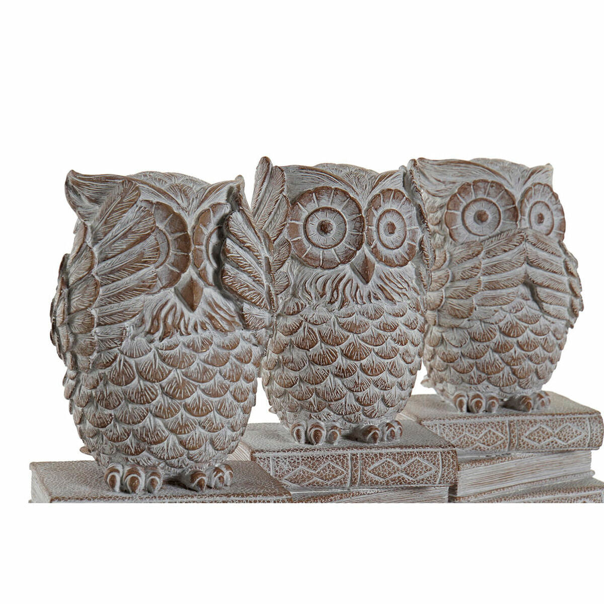 Decorative Figure DKD Home Decor Resin Owl (3 pcs) (11 x 11 x 20 cm)