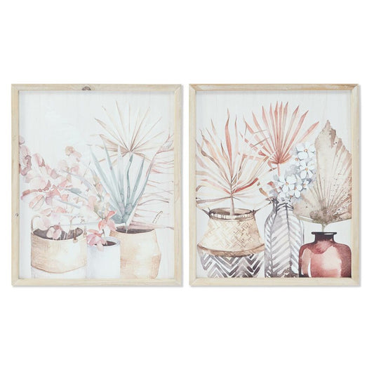 Painting DKD Home Decor Vase (39 x 2 x 48 cm) (2 pcs)