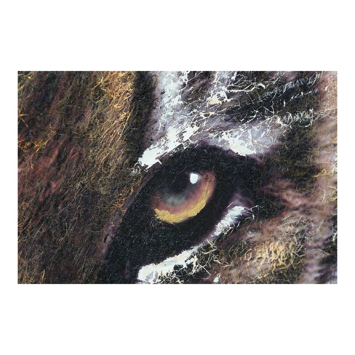 Painting DKD Home Decor S3013728 Canvas Lion Colonial (100 x 3 x 100 cm) (2 Units)