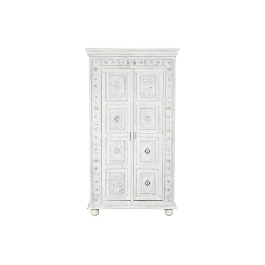 Cupboard DKD Home Decor White Mango wood (100 x 40 x 181 cm)