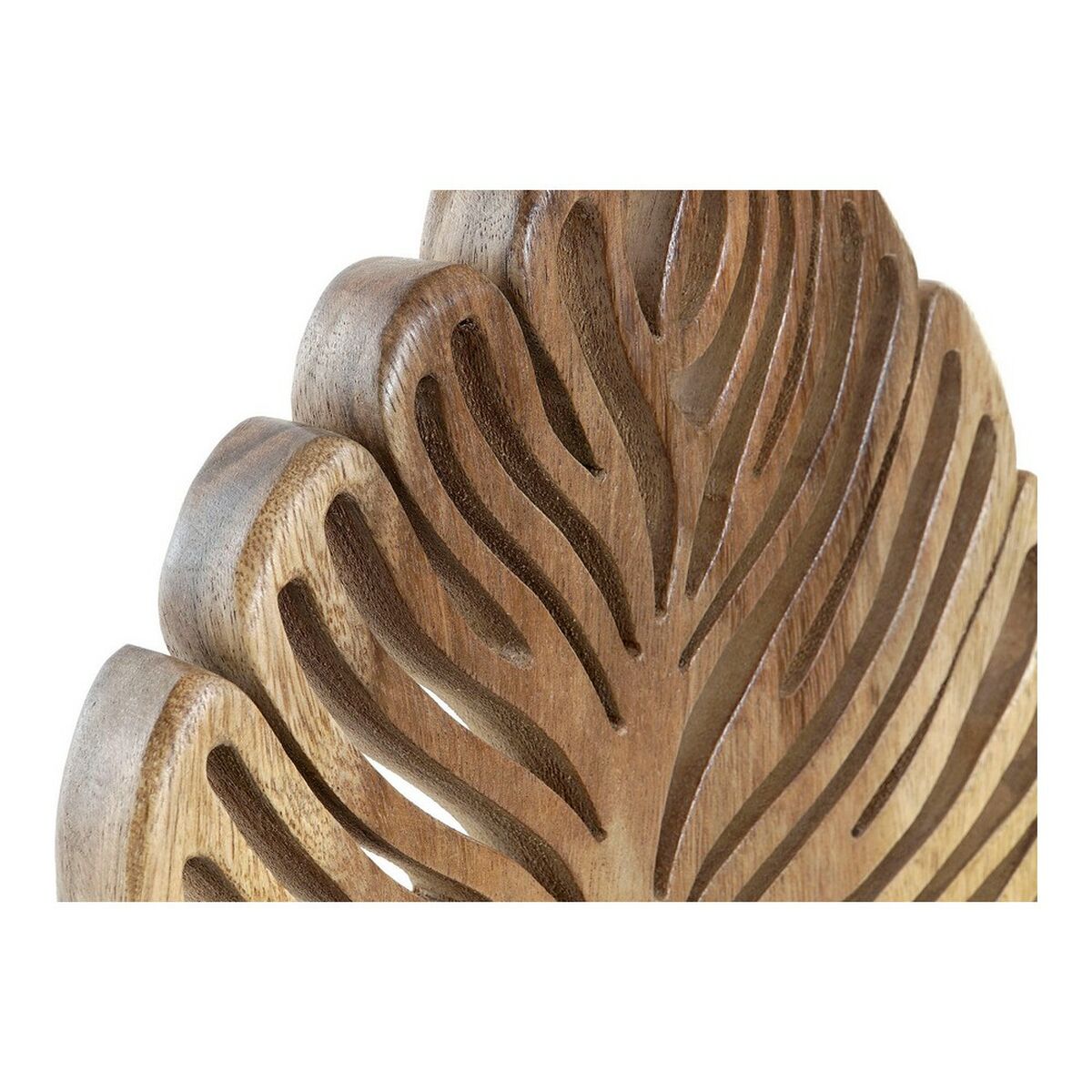 Decorative Figure DKD Home Decor Wood Sheet Natural (30 x 10 x 38 cm)