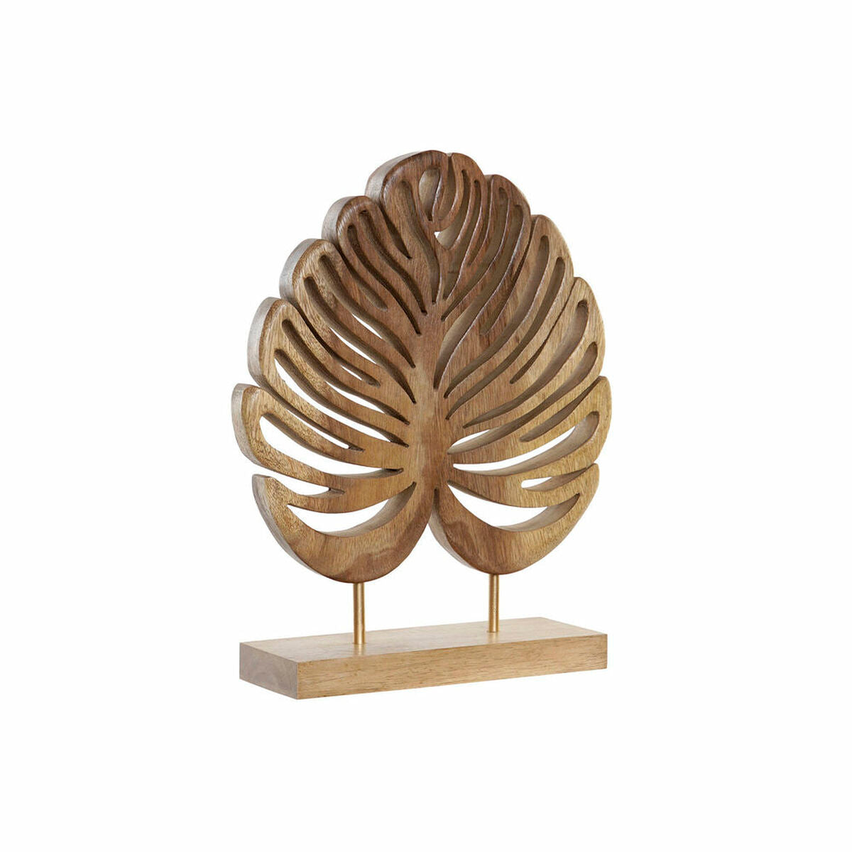 Decorative Figure DKD Home Decor Wood Sheet Natural (30 x 10 x 38 cm)