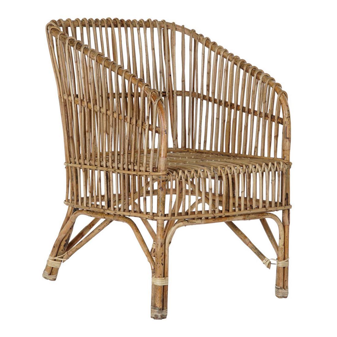 Garden chair DKD Home Decor Rattan (56 x 48 x 82 cm)