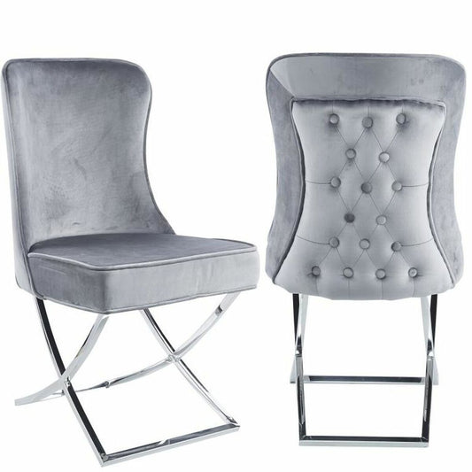 Chair DKD Home Decor Polyester Steel (53 x 64 x 99.5 cm)