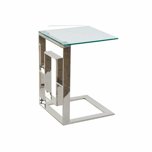 Side table DKD Home Decor Crystal Steel (40 x 40 x 55 cm)