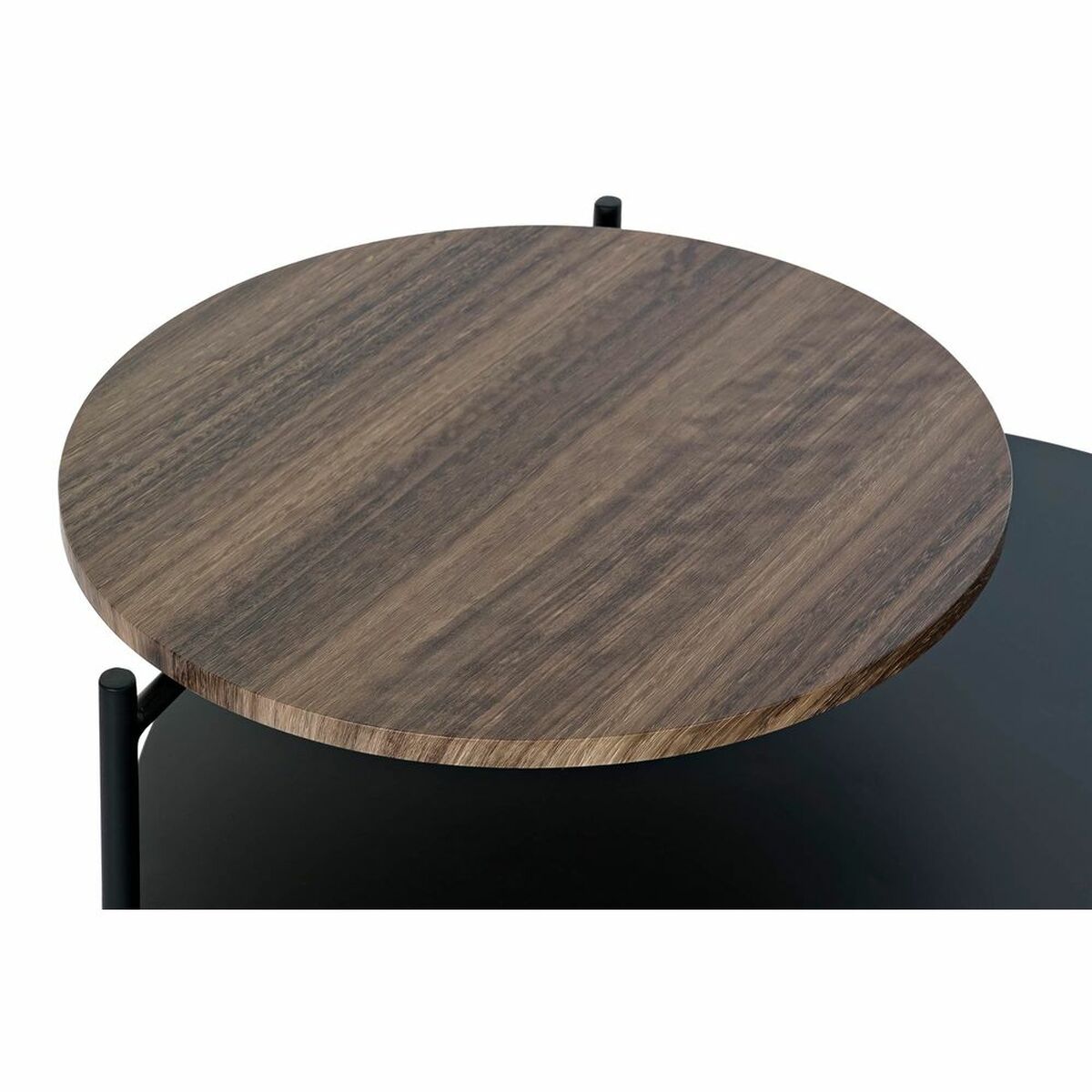 Side table DKD Home Decor Brown Black Wood Metal (70.5 x 66.5 x 50 cm)