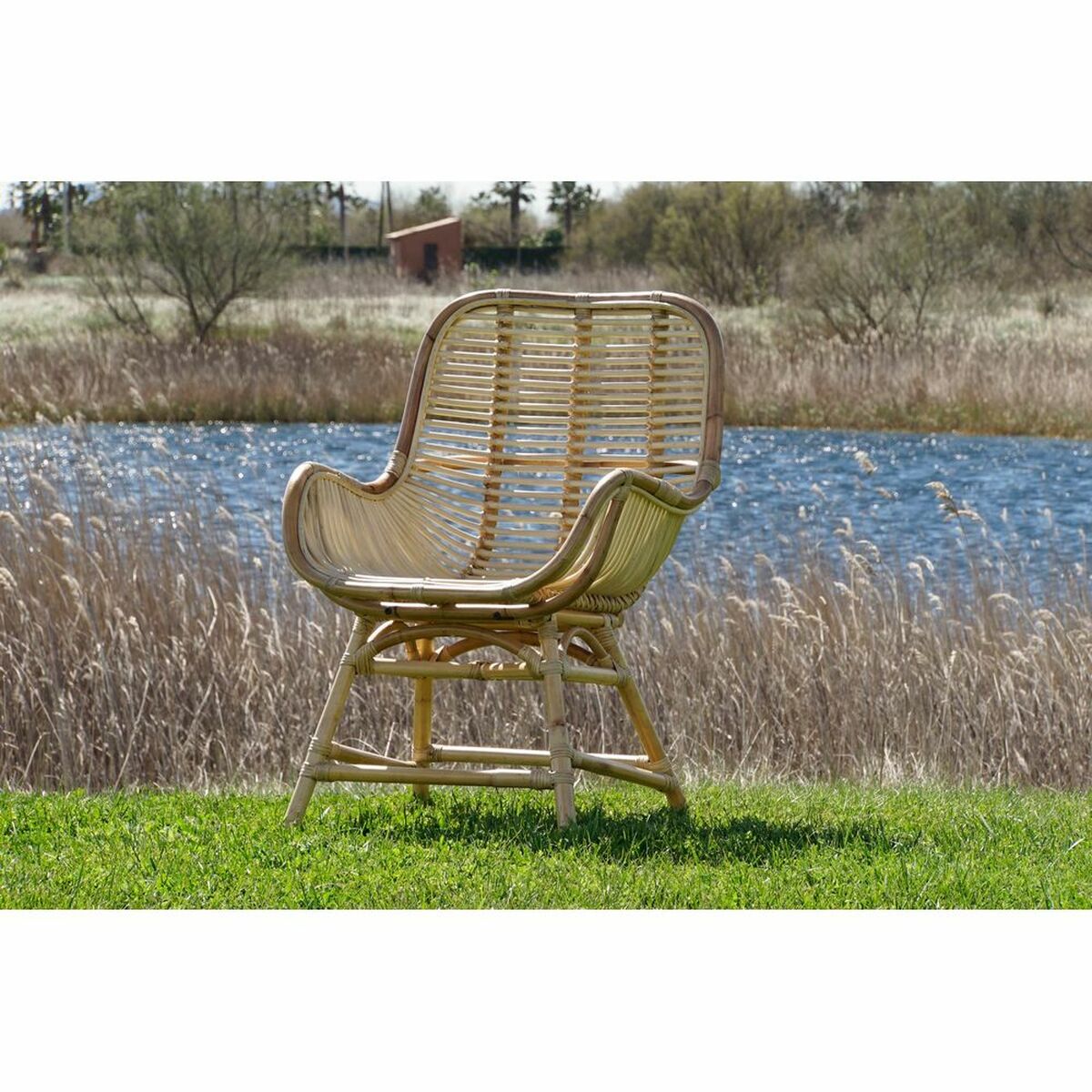 Garden chair DKD Home Decor Rattan (61 x 58 x 92 cm)