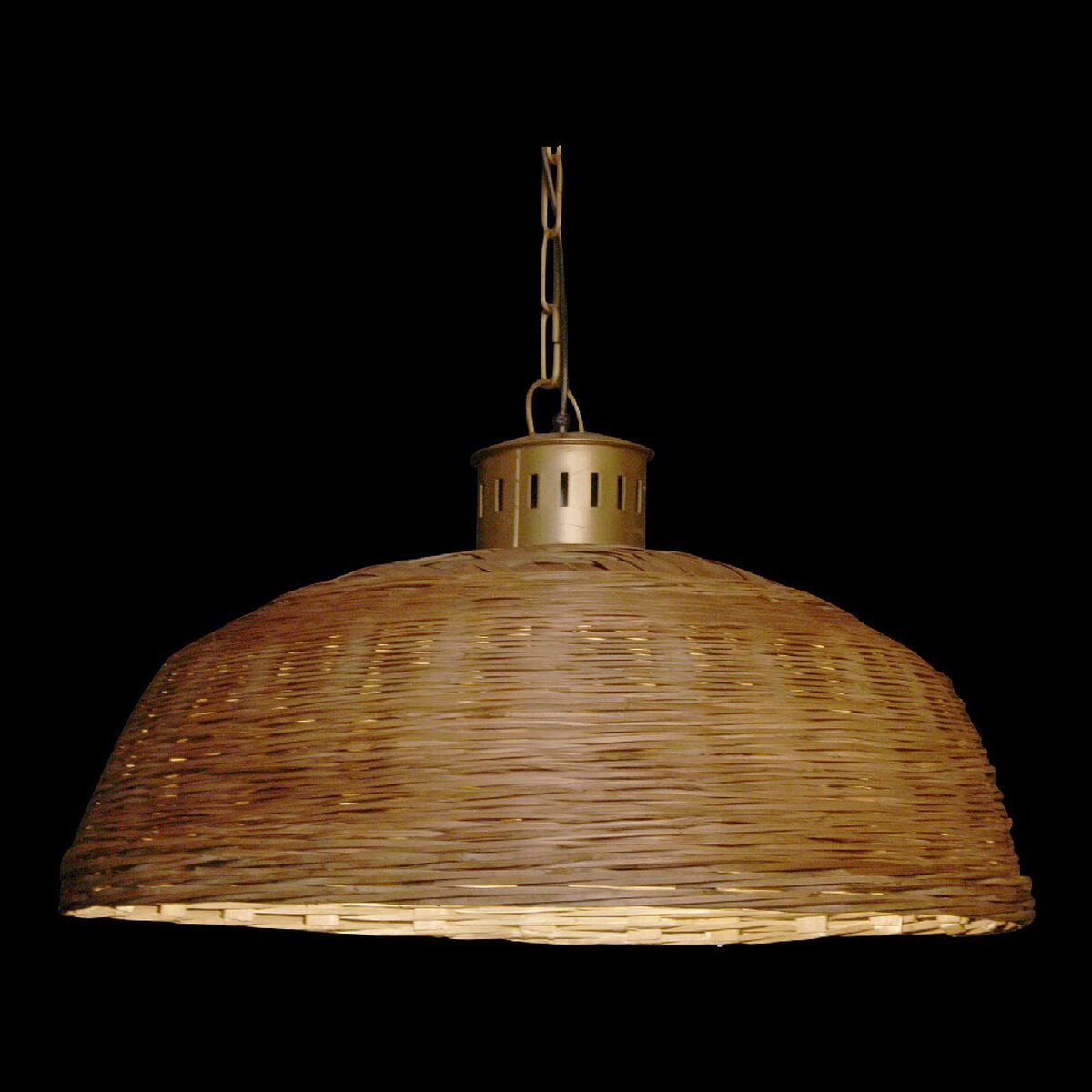 Ceiling Light DKD Home Decor Metal wicker (74 x 74 x 47 cm)