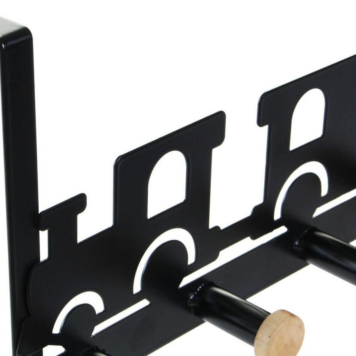 Door Coat Rack DKD Home Decor Train Metal MDF Wood (2 pcs) (28.5 x 8.5 x 16.5 cm)