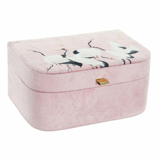 Jewelry box DKD Home Decor Cardboard Oriental Bird (22 x 14.5 x 10.5 cm)