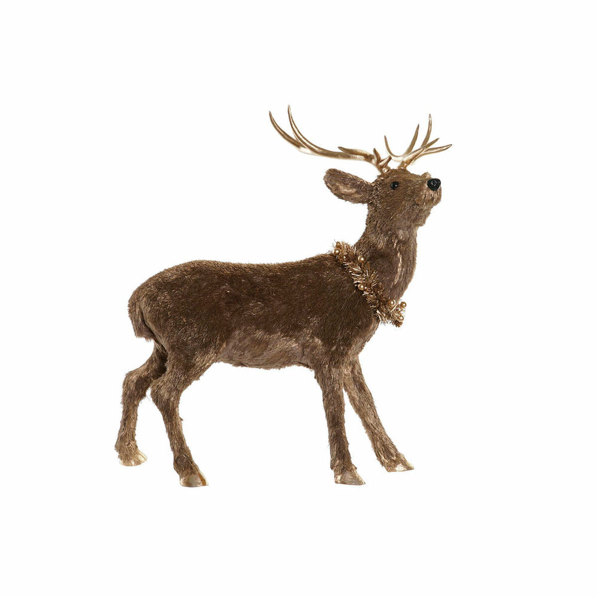 Christmas bauble DKD Home Decor Foam Golden Brown Deer (56 x 34 x 63 cm)