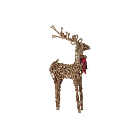 Christmas bauble DKD Home Decor Reindeer wicker (53 x 19 x 90 cm)