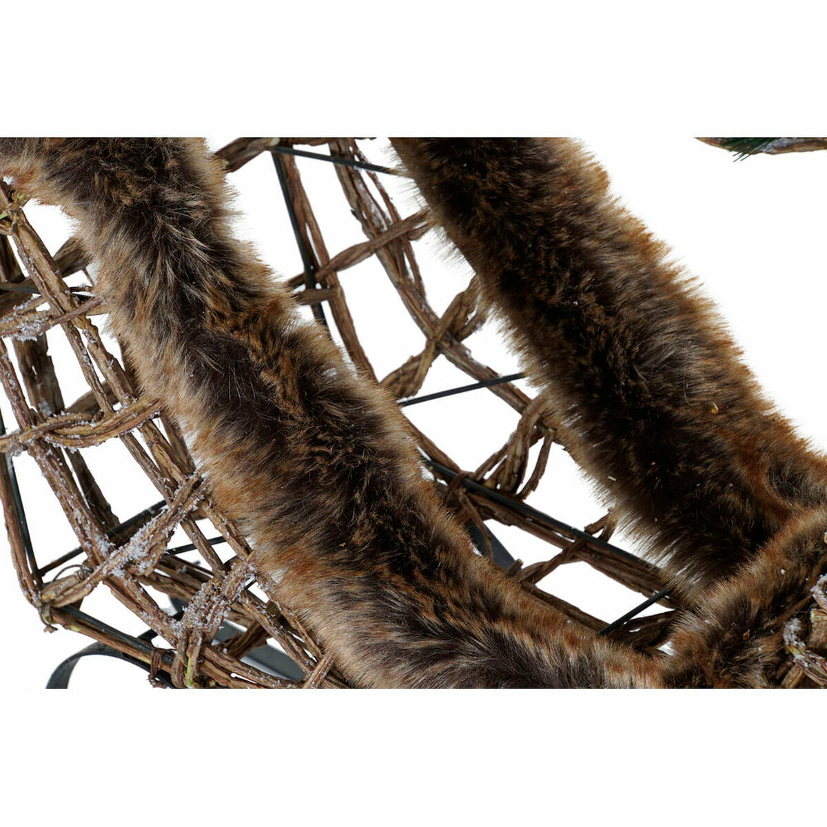 Sledge DKD Home Decor Metal wicker Reindeer (68 x 20 x 47 cm)