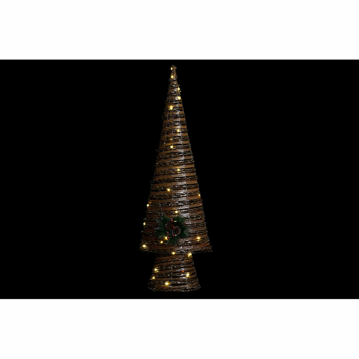 Christmas Tree DKD Home Decor Rattan LED (32 x 18 x 100 cm)