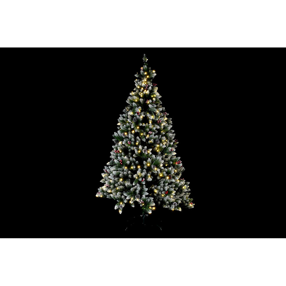 Christmas Tree DKD Home Decor PVC LED Snowfall (125 x 125 x 210 cm)