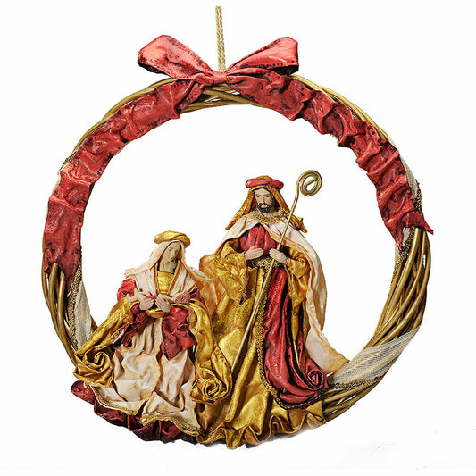 Christmas bauble DKD Home Decor Red Golden (30 x 5 x 30 cm)