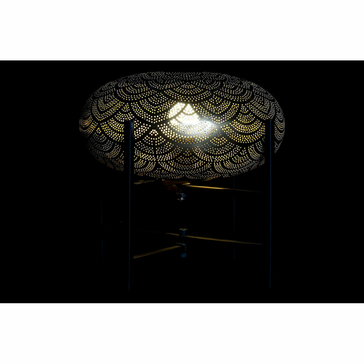 Desk lamp DKD Home Decor Black Metal 220 V Golden 50 W (35 x 35 x 33 cm)