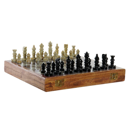 Chess DKD Home Decor Stone Rosewood (30 x 30.5 x 4.5 cm)