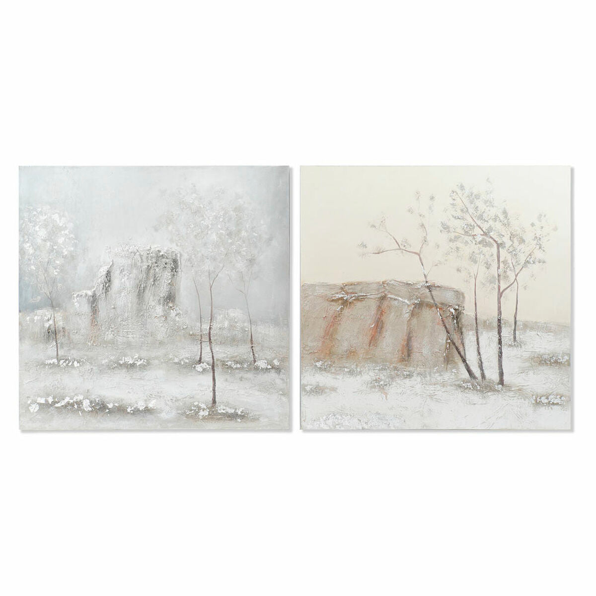 Painting DKD Home Decor Canvas Trees (100 x 3,8 x 100 cm) (2 Units)