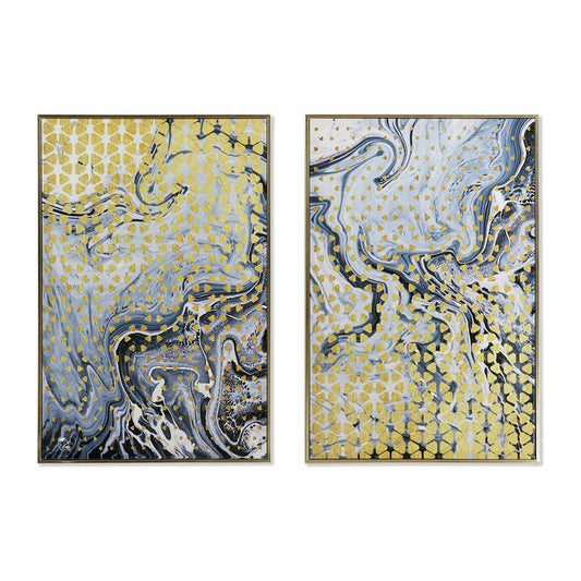 Painting DKD Home Decor S3017899 Abstract Modern (60 x 3 x 90 cm) (2 Units)