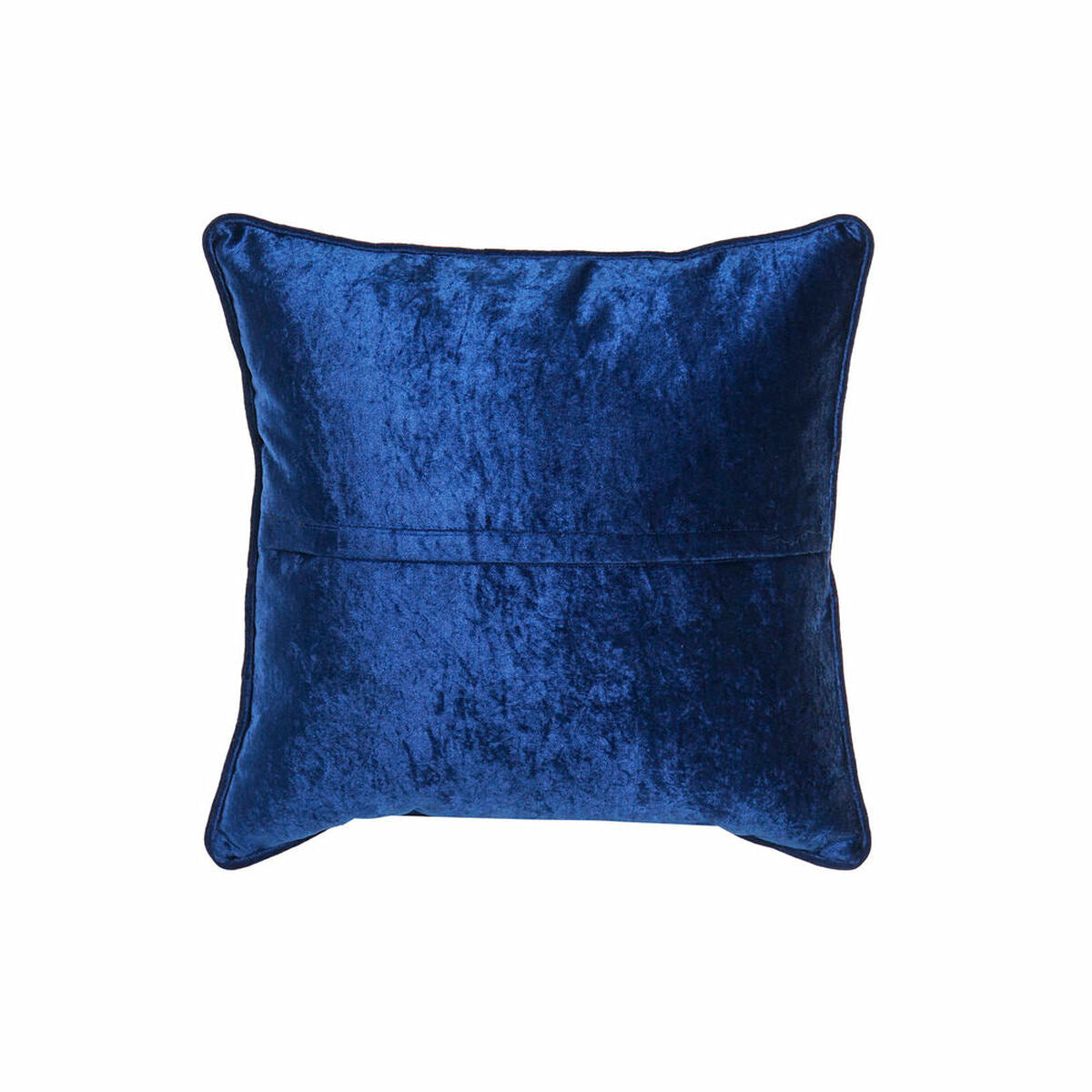 Cushion DKD Home Decor 8424001850341 Blue Golden Polyester Velvet Aluminium (45 x 10 x 45 cm)