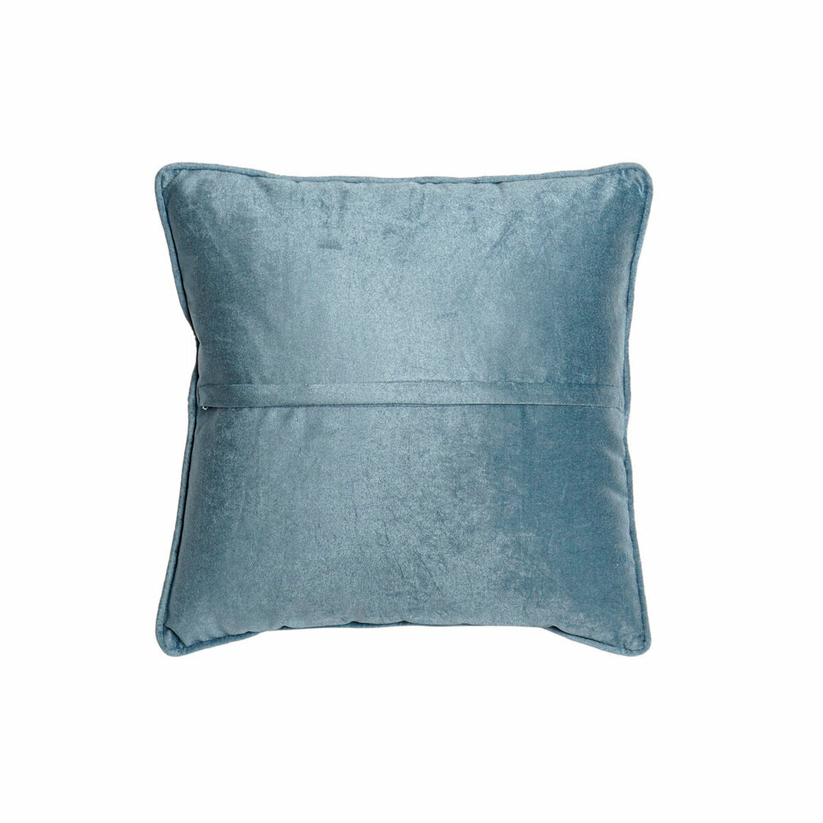 Cushion DKD Home Decor 8424001850389 Blue Golden Polyester Velvet Aluminium (45 x 10 x 45 cm)