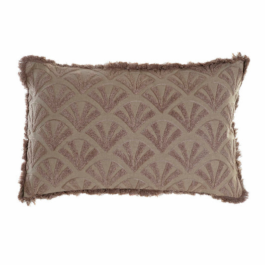 Cushion DKD Home Decor ‎8424001850433 Brown Polyester Cotton Aluminium Fan (60 x 15 x 40 cm)