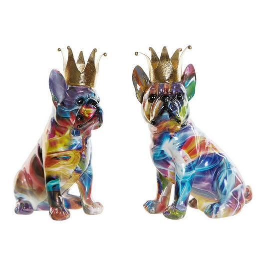 Decorative Figure DKD Home Decor Resin Dog (18.5 x 11.5 x 23.5 cm) (2 pcs)