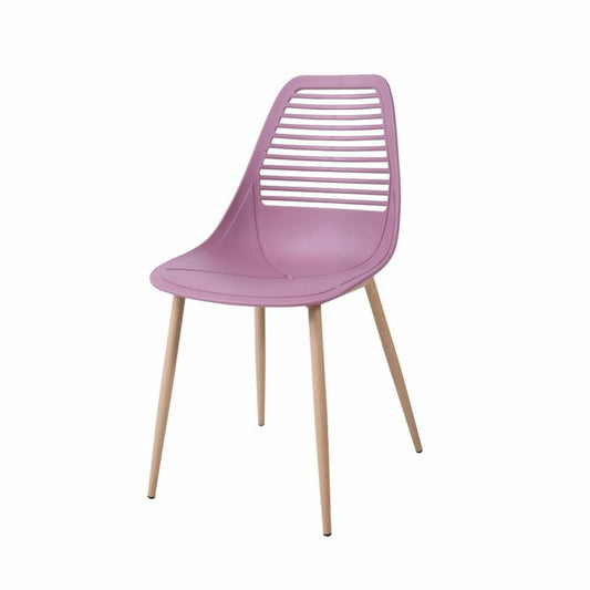 Chair DKD Home Decor Pink Metal Polypropylene (PP) (54 x 46 x 84 cm)